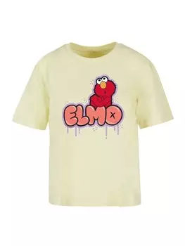 Футболка F4NT4STIC Ladies Everyday Tee Sesamstrae Elmo NO, цвет softyellow