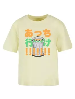 Футболка F4NT4STIC Ladies Everyday Tee Sesamstrae Oscar Trashcan, цвет softyellow