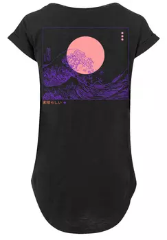 Футболка F4NT4STIC Lang PLUS SIZE Kanagawa Welle, черный