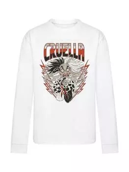 Футболка F4NT4STIC Langarm T-Shirt Disney Bsewichte Cruella, белый