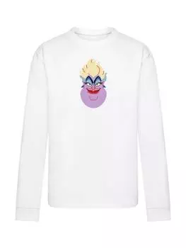 Футболка F4NT4STIC Langarm T-Shirt Disney Bsewichte Ursula Face, белый