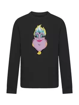 Футболка F4NT4STIC Langarm T-Shirt Disney Bsewichte Ursula Big Face, черный