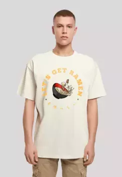 Футболка F4NT4STIC "Les get Ramen", принт, цвет Sand