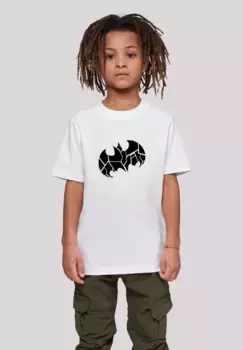 Футболка F4NT4STIC "Логотип DC Comics Batman", унисекс для детей, товары премиум-класса, для мальчиков, для девочек, с принтом, белый
