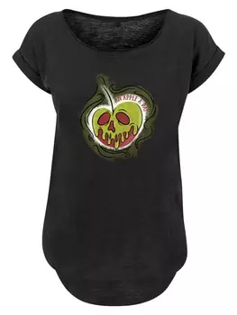 Футболка F4NT4STIC Long Cut T-Shirt Disney Villians An Apple A Day, черный