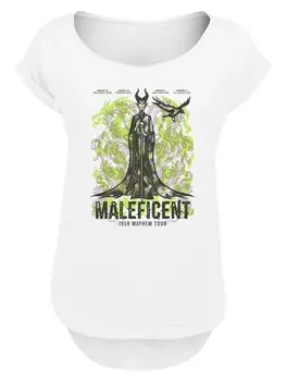 Футболка F4NT4STIC Long Cut T-Shirt Disney Villians Maleficent Mayem Tour, белый