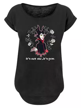 Футболка F4NT4STIC Long Cut T-Shirt Disney Villians Maleficent Its Not Me, черный