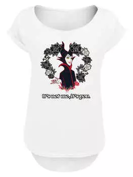 Футболка F4NT4STIC Long Cut T-Shirt Disney Villians Maleficent Its Not Me, белый