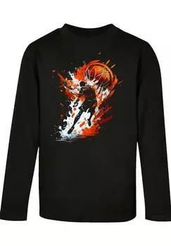 Футболка F4NT4STIC Longsleeve Basketball Spieler, черный