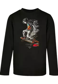 Футболка F4NT4STIC Longsleeve Skateboarder, черный