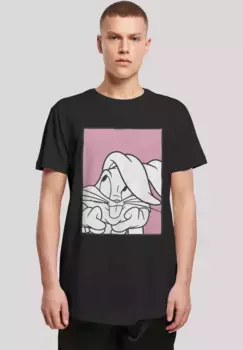 Футболка F4NT4STIC "Looney Tunes Bugs Bunny Adore", принт, черный