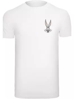 Футболка F4NT4STIC Looney Tunes Bugs Bunny Breast Print, белый