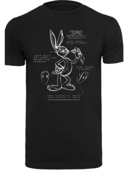 Футболка F4NT4STIC Looney Tunes Bugs Bunny Drawing Instruction, черный