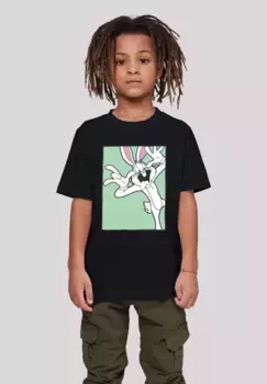 Футболка F4NT4STIC "Looney Tunes Bugs Bunny Funny Face", принт, черный