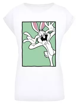 Футболка F4NT4STIC Looney Tunes Bugs Bunny Funny Face, белый