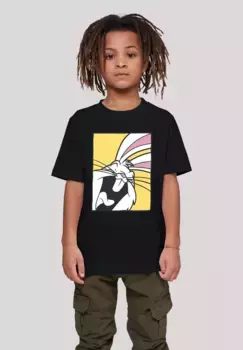 Футболка F4NT4STIC "Looney Tunes Bugs Bunny Laughing", принт, черный