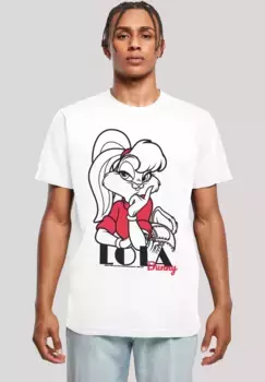 Футболка F4NT4STIC "Looney Tunes Classic Lola Bunny", мужская, премиум-мерч, стандартного кроя, базовая, с принтом, белый