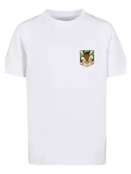 Футболка F4NT4STIC Looney Tunes Face Faux Pocket, белый