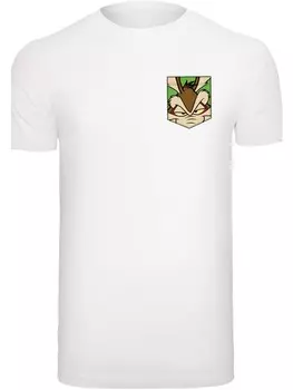 Футболка F4NT4STIC Looney Tunes Face Faux Pocket, белый