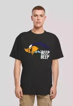 Футболка F4NT4STIC "Looney Tunes Road Runner Beep Beep", принт, черный