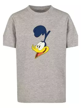 Футболка F4NT4STIC Looney Tunes Road Runner Face, пестрый серый