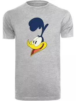 Футболка F4NT4STIC Looney Tunes Road Runner Face, пестрый серый