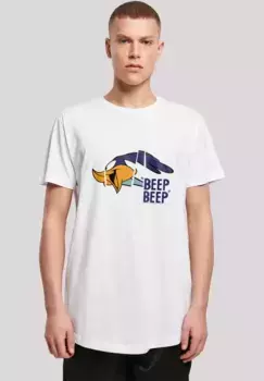 Футболка F4NT4STIC "Looney Tunes Roadrunner Beep Beep", принт, белый