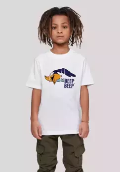 Футболка F4NT4STIC "Looney Tunes Roadrunner Beep Beep", принт, белый