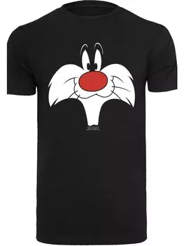 Футболка F4NT4STIC Looney Tunes Sylvester Big Face, черный