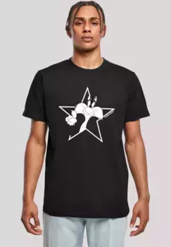 Футболка F4NT4STIC "Looney Tunes Sylvester Cartoon Star", принт, черный