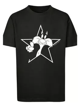 Футболка F4NT4STIC Looney Tunes Sylvester Cartoon Stern, черный