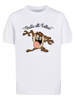 Футболка F4NT4STIC Looney Tunes Taz Thats All Folks, белый