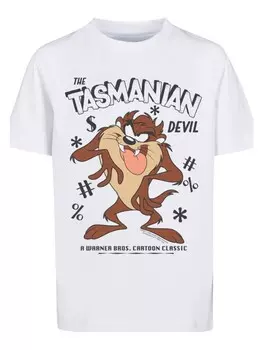 Футболка F4NT4STIC Looney Tunes Taz Vintage Tasmanian Devil Cartoon, белый