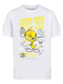 Футболка F4NT4STIC Looney Tunes Tweety Pie More Puddy Tats, белый