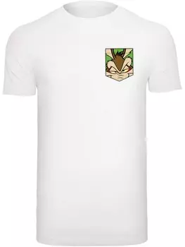 Футболка F4Nt4Stic Looney Tunes Wile E Coyote Face Faux Pocket, белый