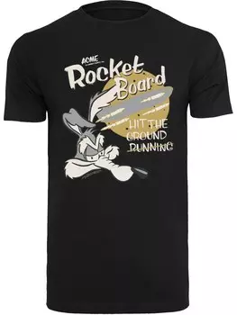 Футболка F4Nt4Stic Looney Tunes Wile E Coyote Rocket Board, черный