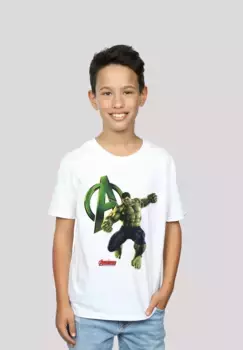 Футболка F4NT4STIC "Marvel Avengers Age of Ultron Incredible Hulk", принт, белый