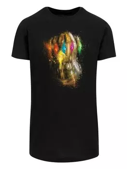 Футболка F4NT4STIC Marvel Avengers Endgame Infinity Gauntlet Splatter, черный