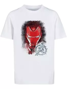 Футболка F4Nt4Stic Marvel Avengers Endgame Iron Man Brushed, белый