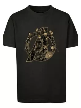 Футболка F4NT4STIC Marvel Avengers Infinity War Marvel Logo, черный