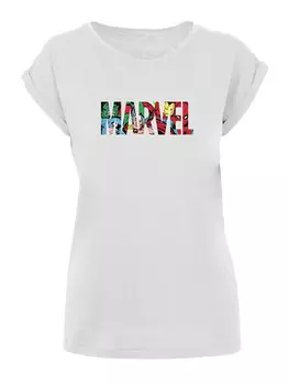 Футболка F4NT4STIC Marvel Avengers Logo Character infill, белый
