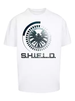 Футболка F4NT4STIC Marvel Avengers Shield Circuits, белый