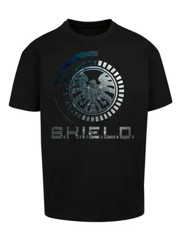 Футболка F4NT4STIC Marvel Avengers Shield Circuits, черный