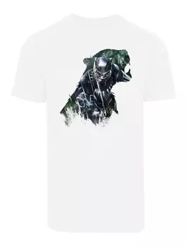 Футболка F4NT4STIC Marvel Black Panther Wild Sillhouette, белый