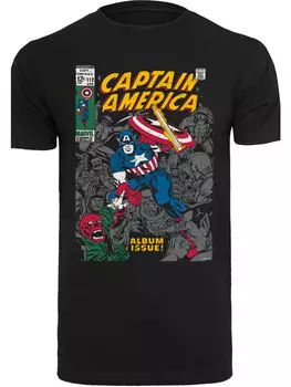 Футболка F4NT4STIC Marvel Captain America Album Issue Cover, черный