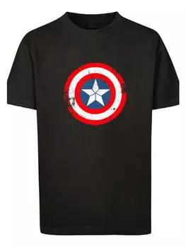 Футболка F4NT4STIC Marvel Captain America Civil War Schild, черный