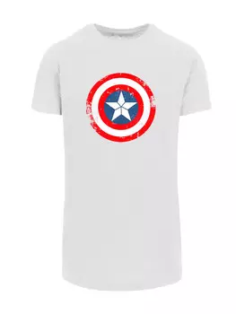 Футболка F4NT4STIC Marvel Captain America Civil War Schild, белый