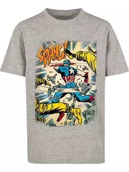 Футболка F4Nt4Stic Marvel Captain America Spang, серый
