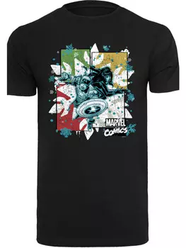 Футболка F4NT4STIC Marvel Christmas Black Widow, черный