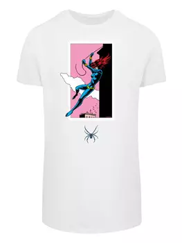 Футболка F4NT4STIC Marvel Comics Black Widow Roof Jump, белый